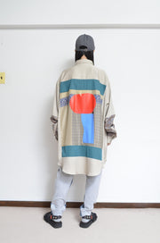 SILKY TWILL SHIRTS(PRINT) BEG/02